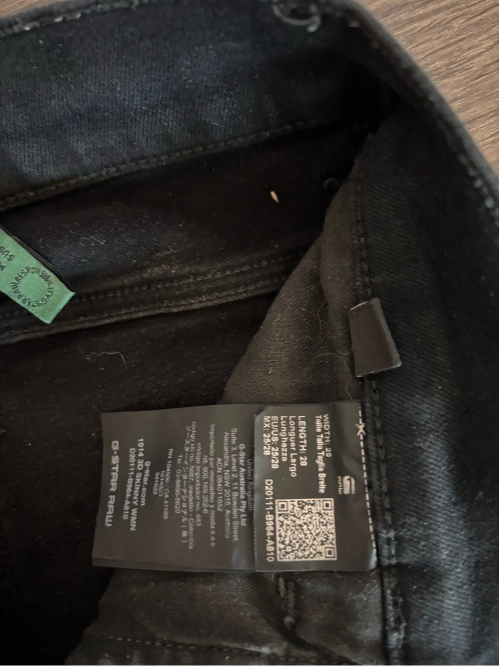 G-Star raw 1914 black skinny jeans size waist 25 - Picture 5 of 5